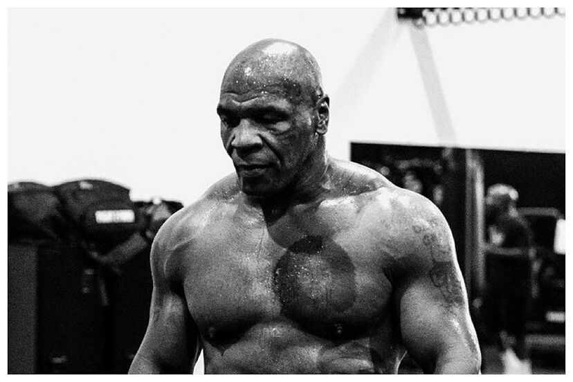mike tyson black and white photo 0034