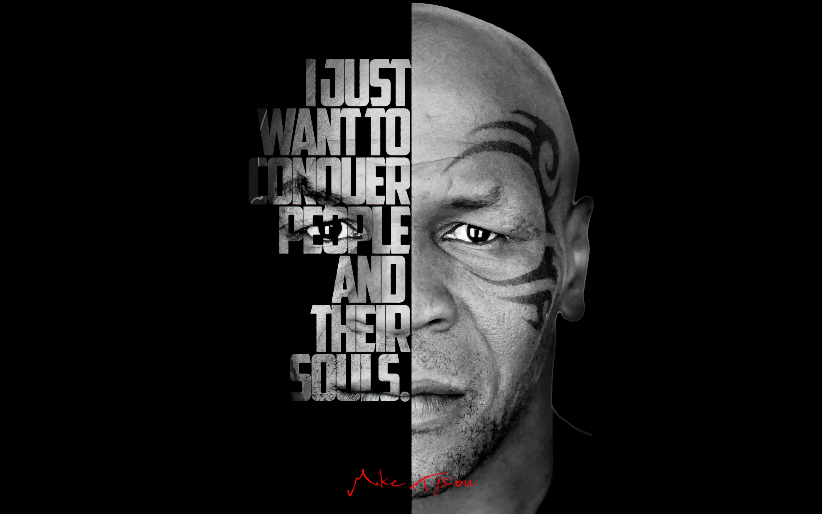 mike tyson black and white photo 0049
