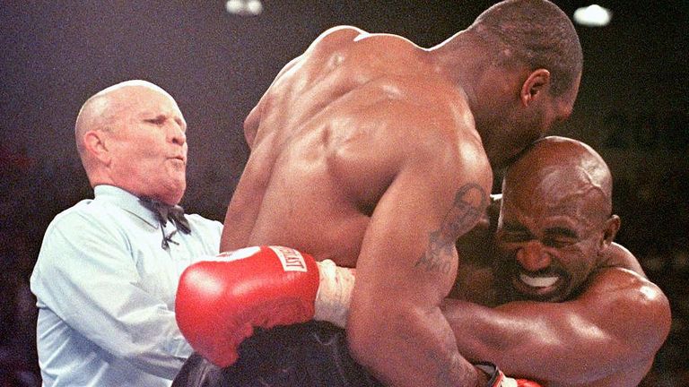 mike tyson bites holyfield ear video 0034