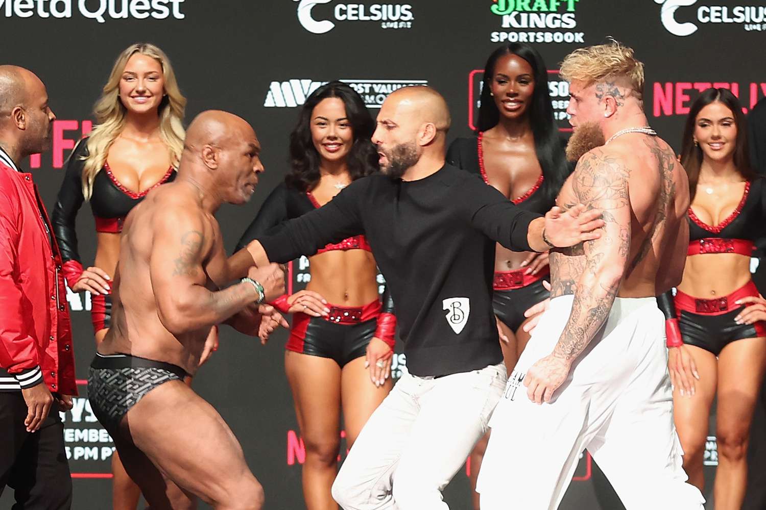 Mike Tyson pre-fight weigh-in