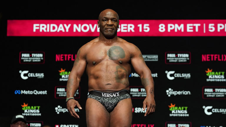 Mike Tyson recent weigh-in
