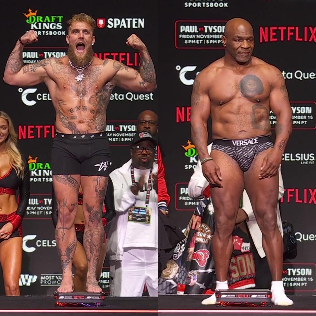 Mike Tyson weigh-in schedule