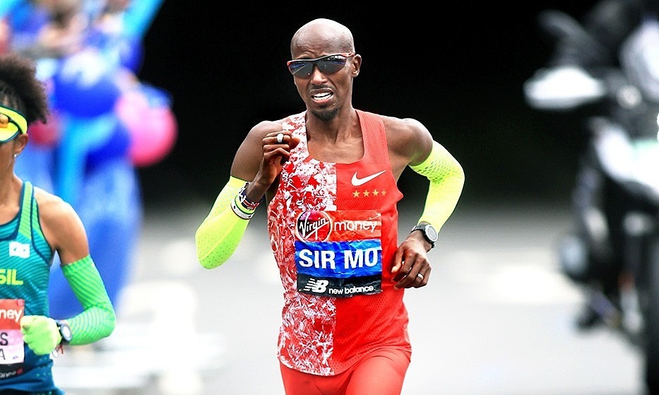 Mo Farah London Marathon training