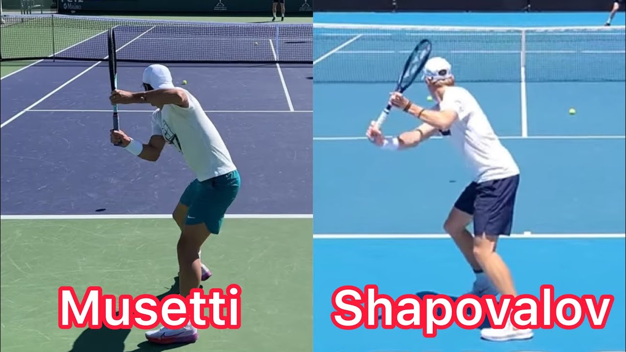Musetti backhand technique