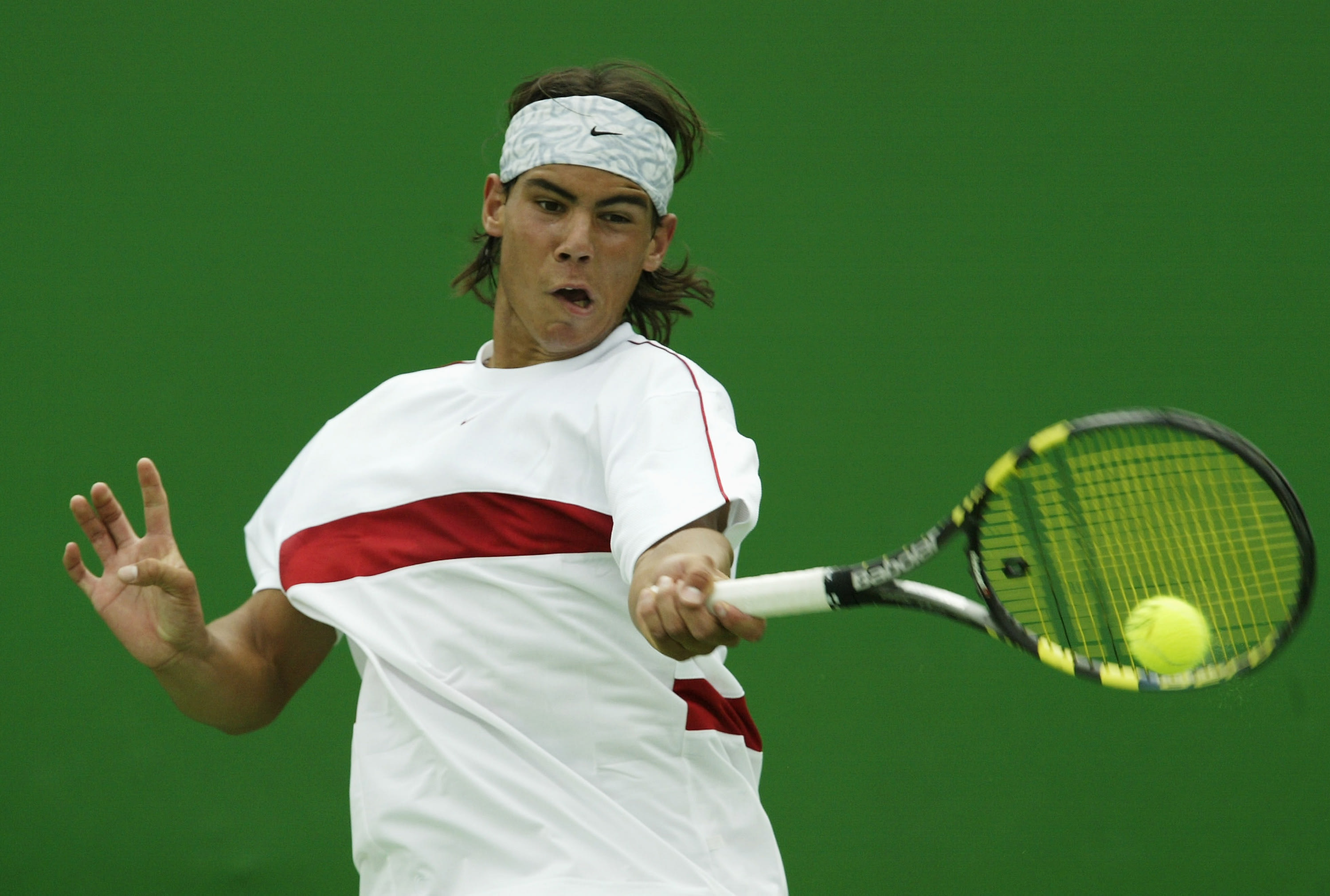 Nadal vs Federer first meeting.