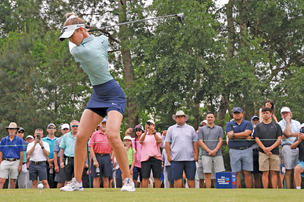 Nelly Korda behind the scenes
