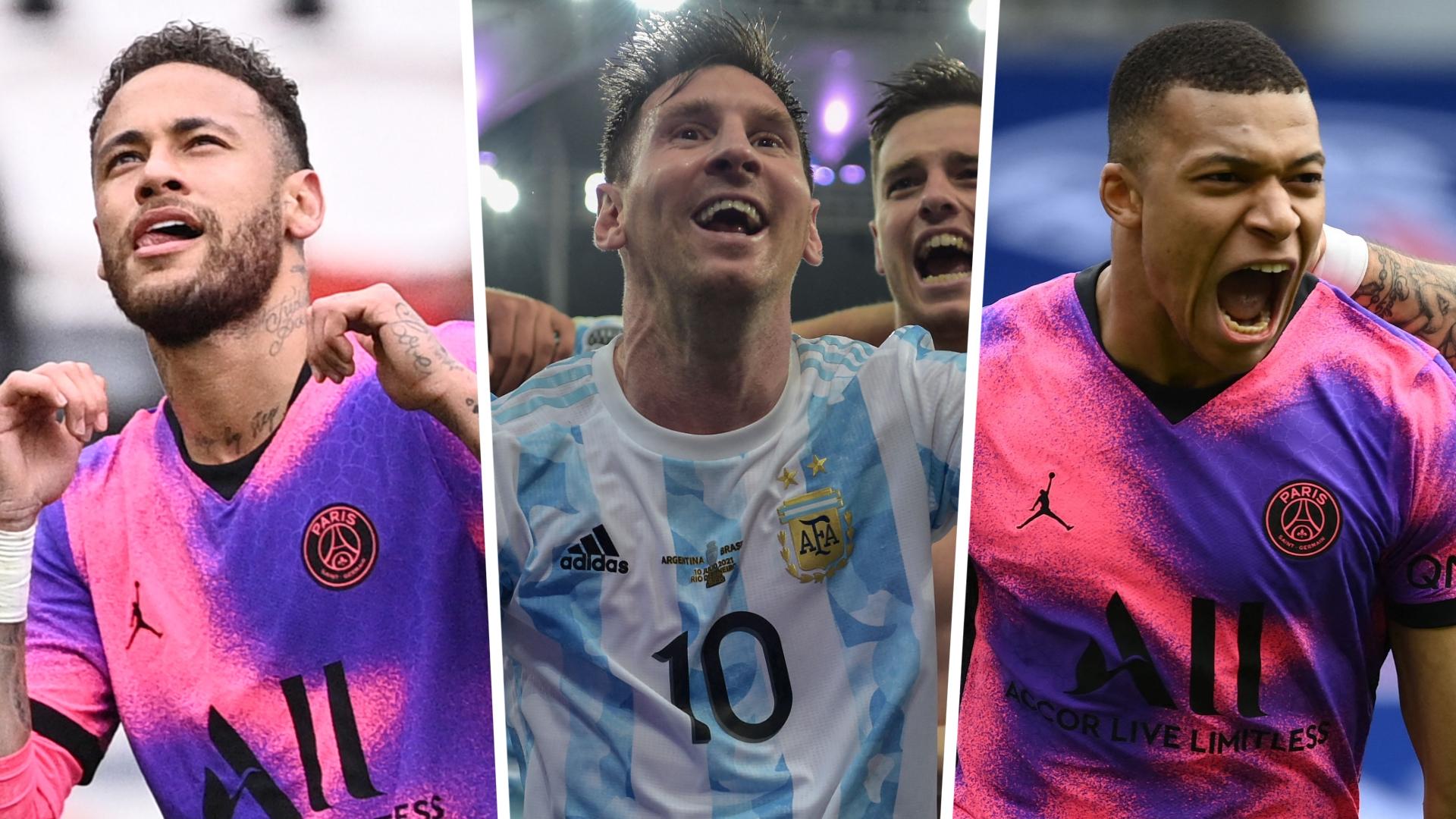 neymar and mbappe and messi 0020