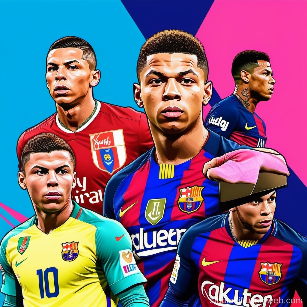 neymar and mbappe and messi 0059