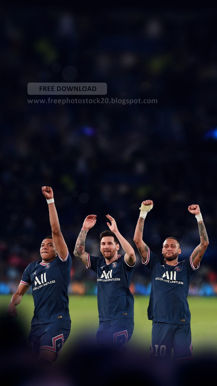 neymar and mbappe and messi 0076