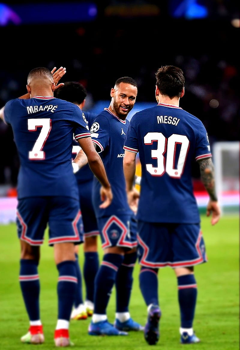 neymar and mbappe and messi 0096