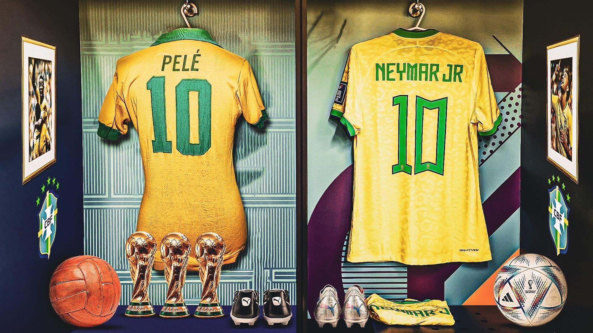 neymar and pele wallpaper 0085