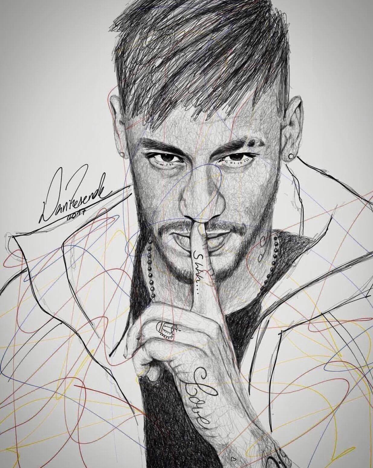 neymar jr portrait 0016