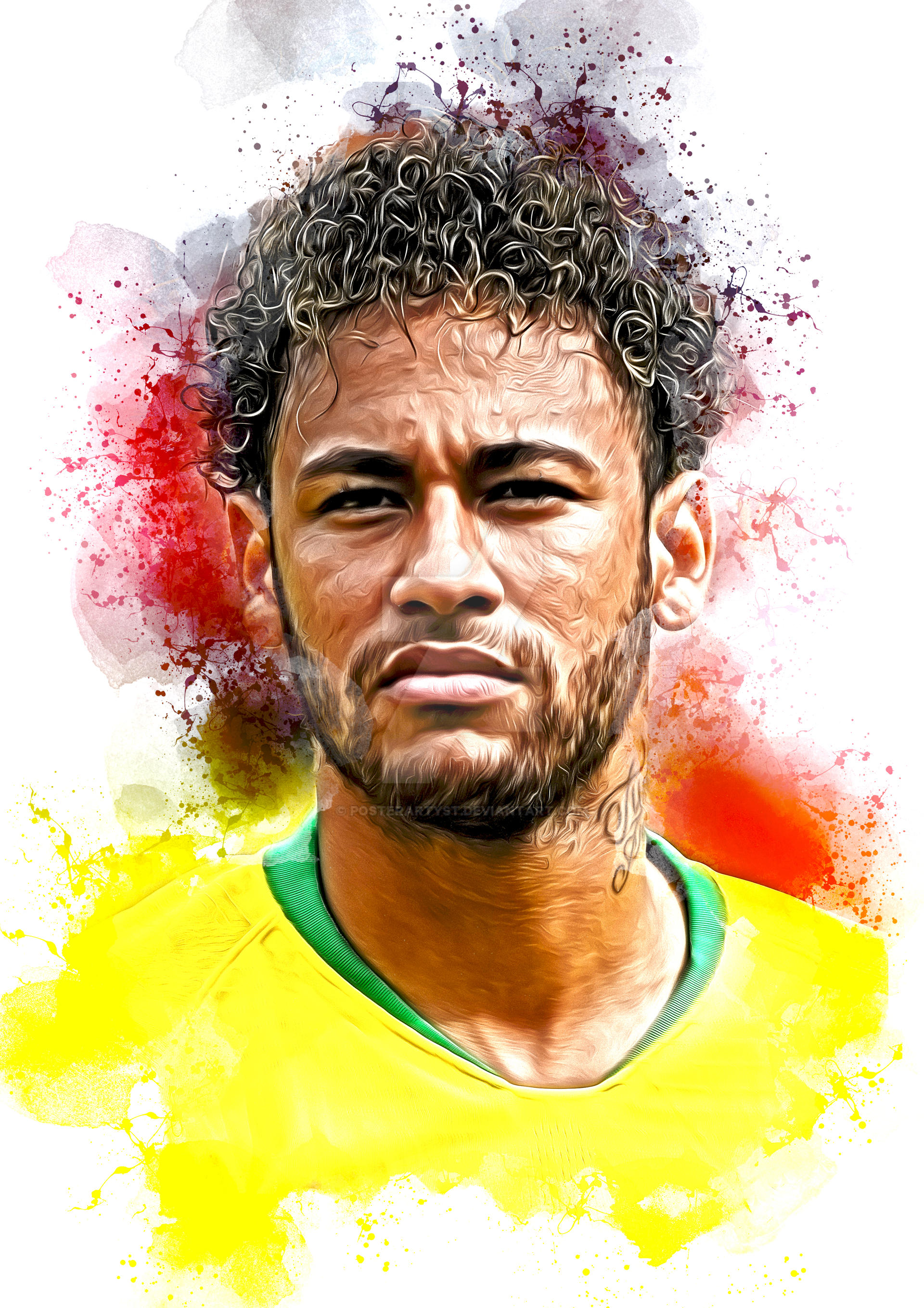 neymar jr portrait 0029