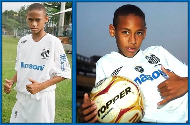 Neymar playing style young