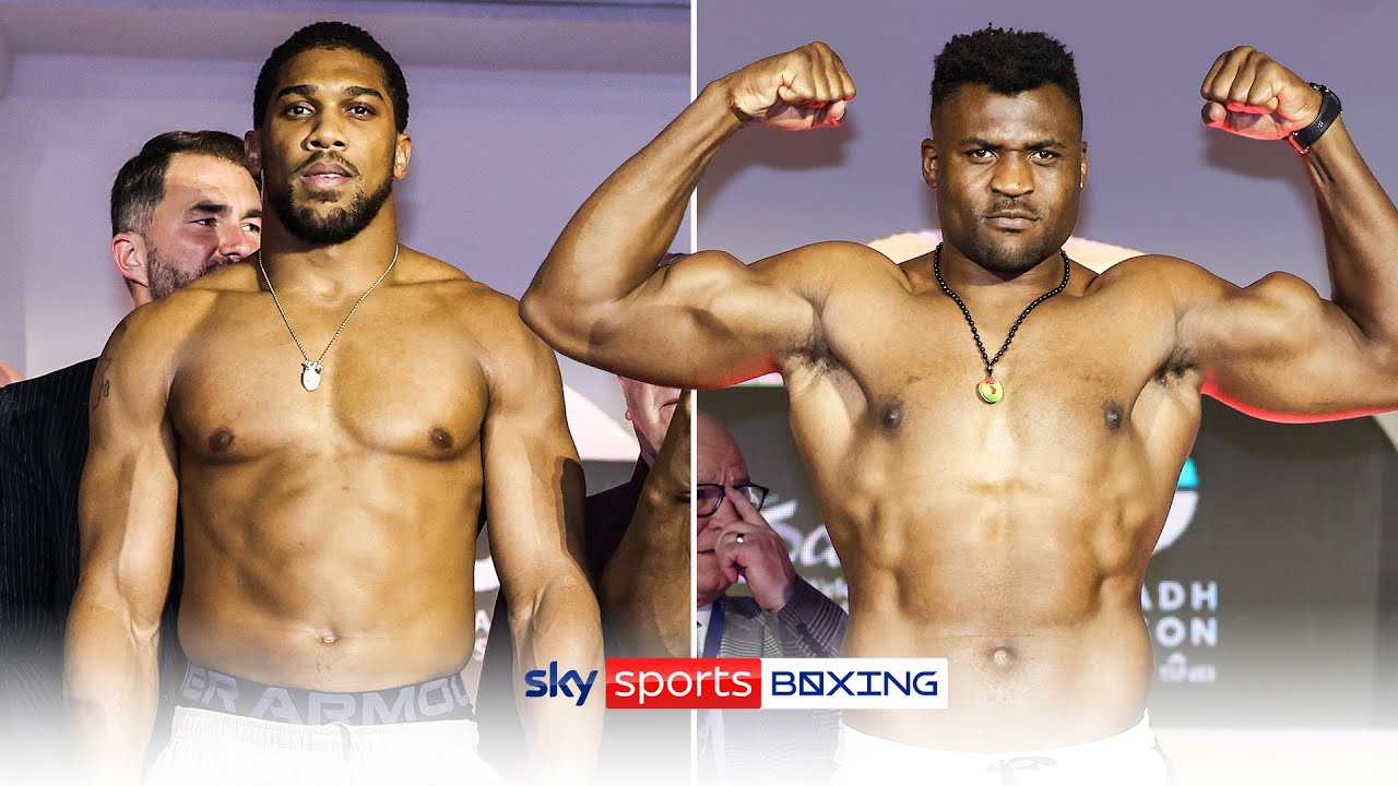 Ngannou vs opponent weigh-in