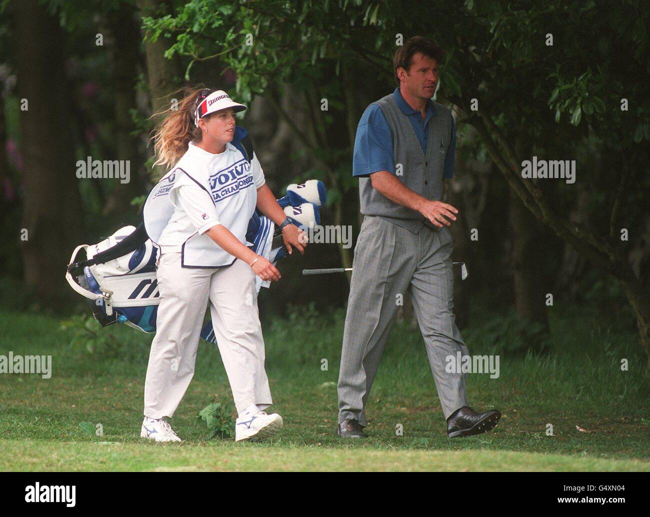 Nick Faldo caddy at The Masters