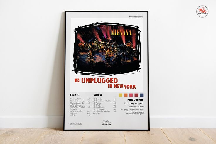 nirvana mtv unplugged poster 0028
