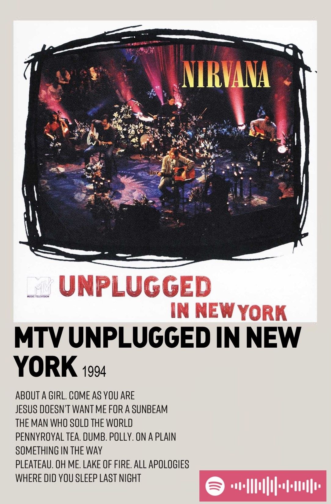 nirvana unplugged poster 0009