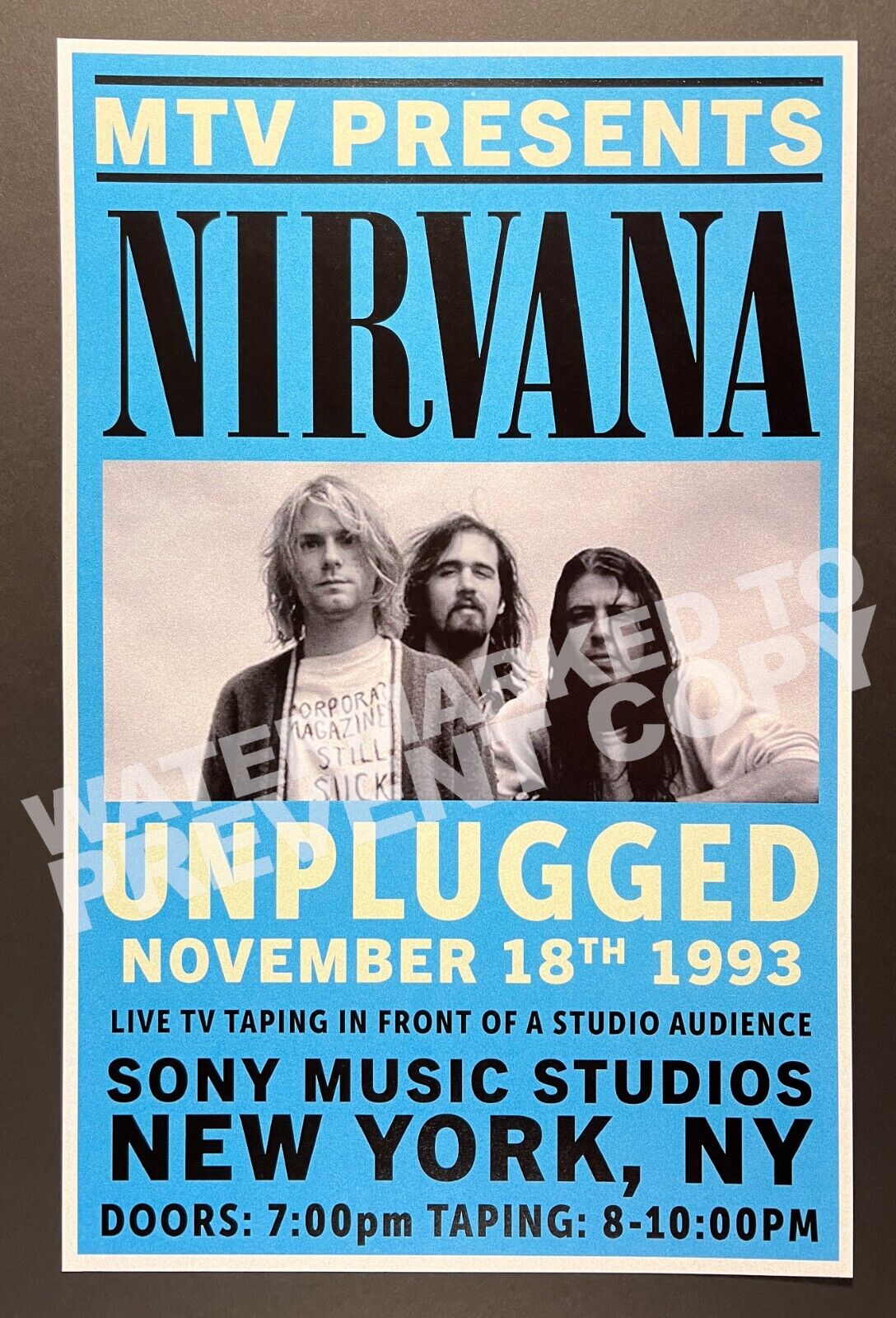 nirvana unplugged poster 0048