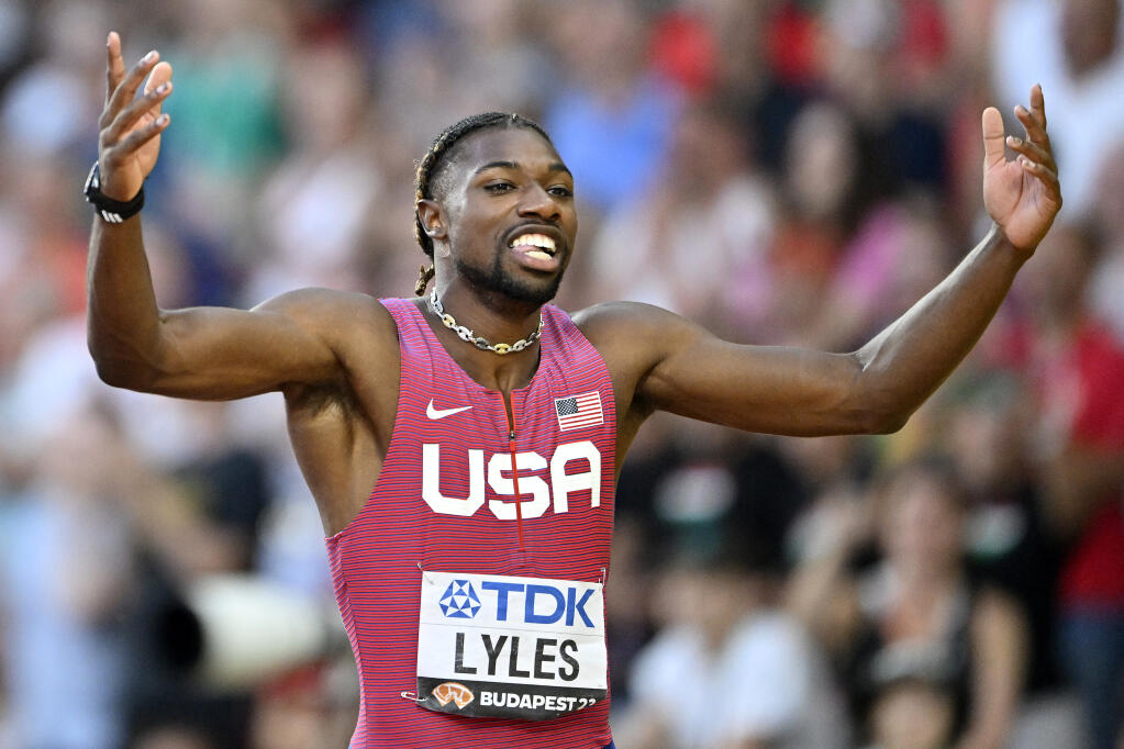 Noah Lyles fan reactions.
