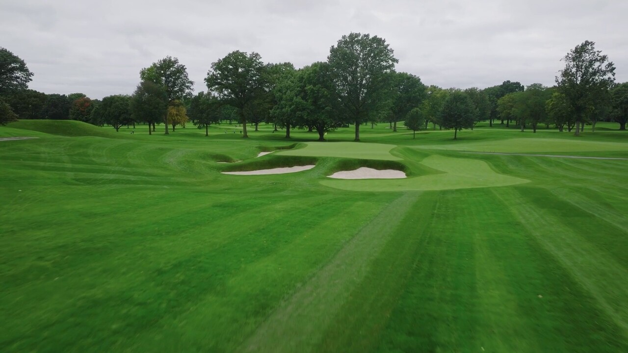 Oak Hill 15th hole design