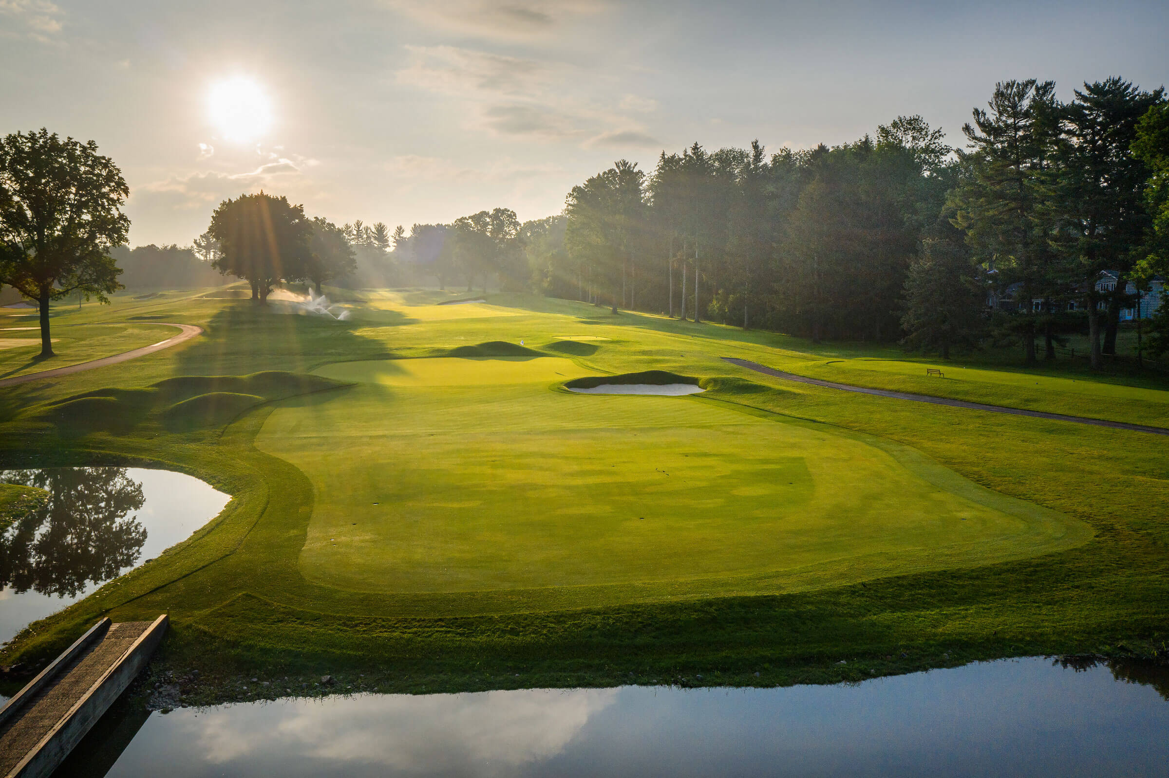 Oak Hill 15th hole layout