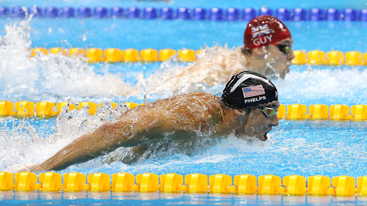 Olympic swimmer portraits