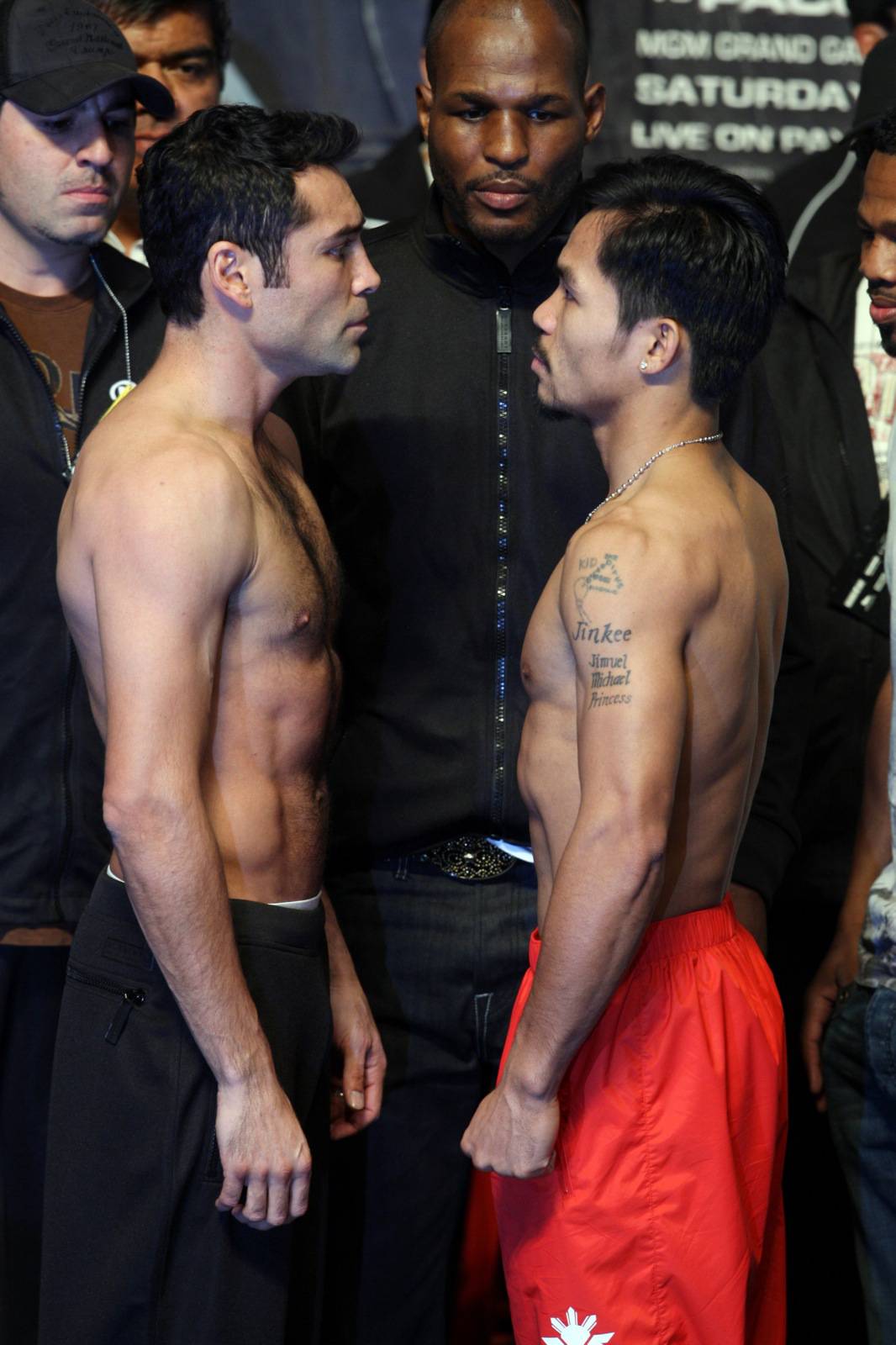 oscar de la hoya weigh in schedule
