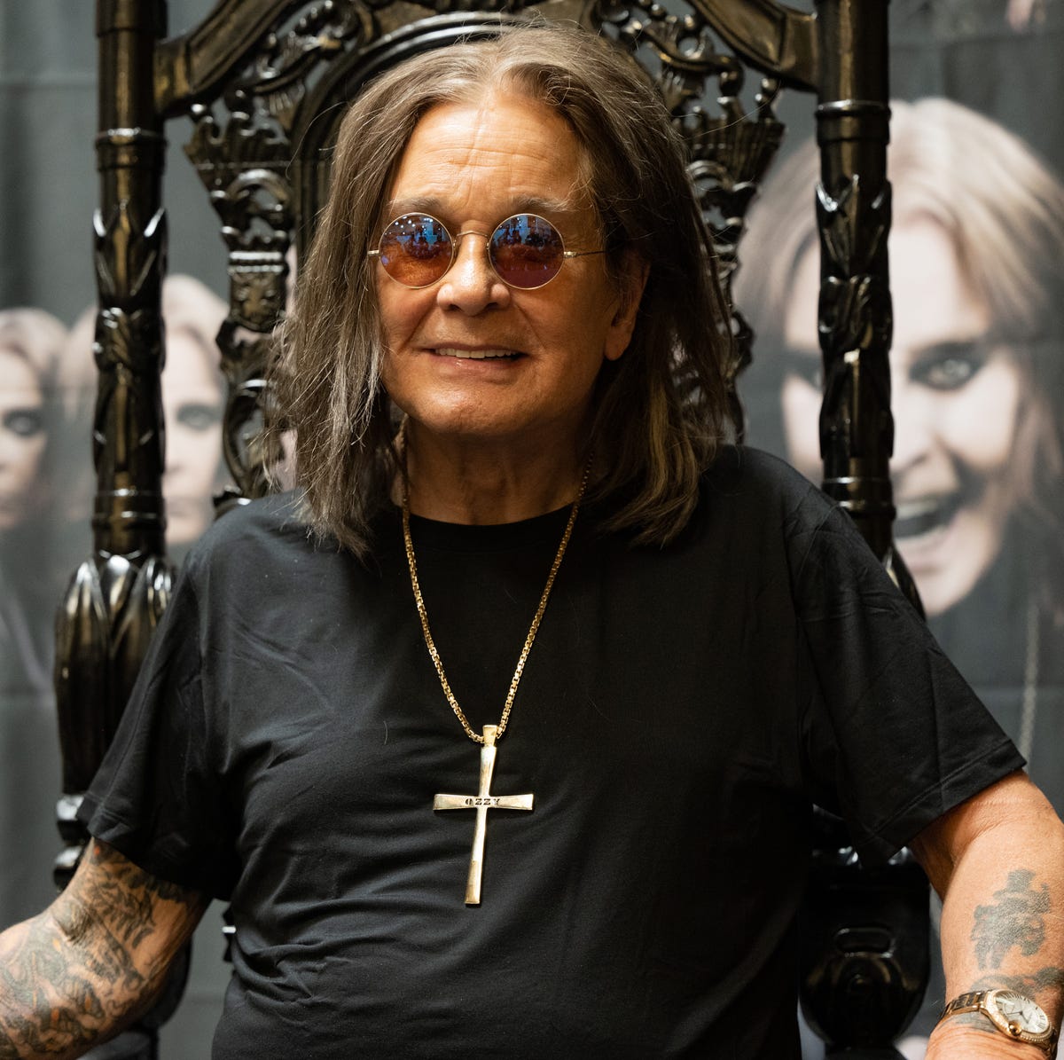 Ozzy Osbourne backstage images
