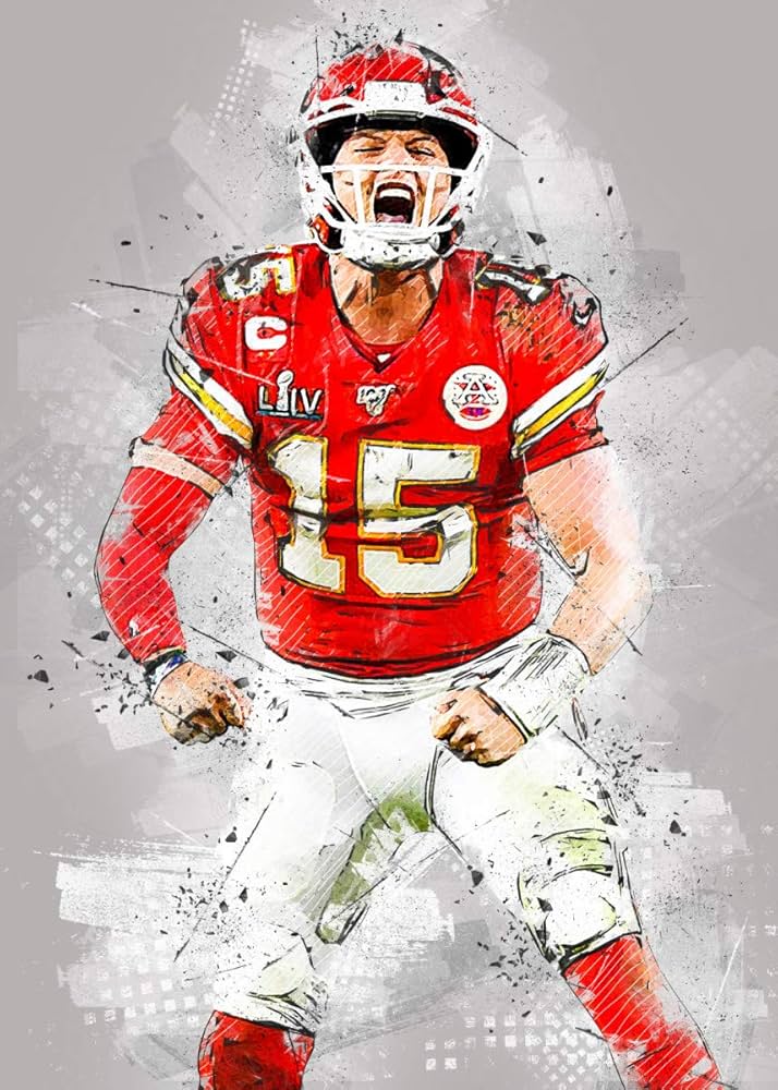 Patrick Mahomes fan art.