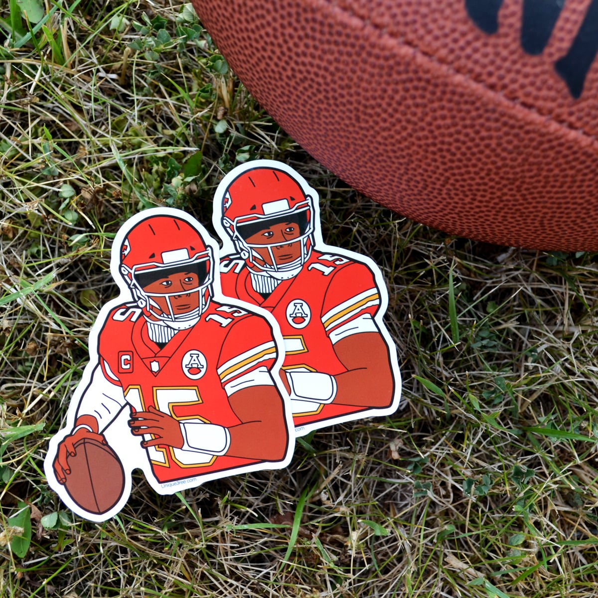 patrick mahomes helmet stickers 0036