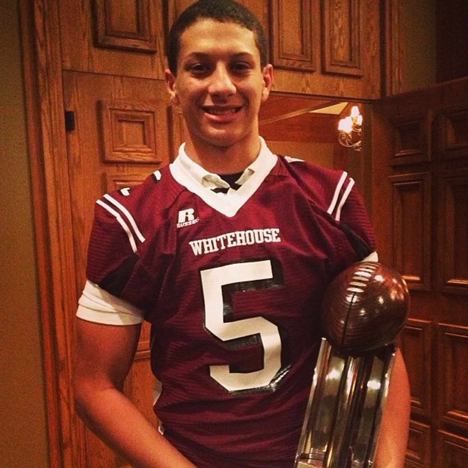 Patrick Mahomes high school photos