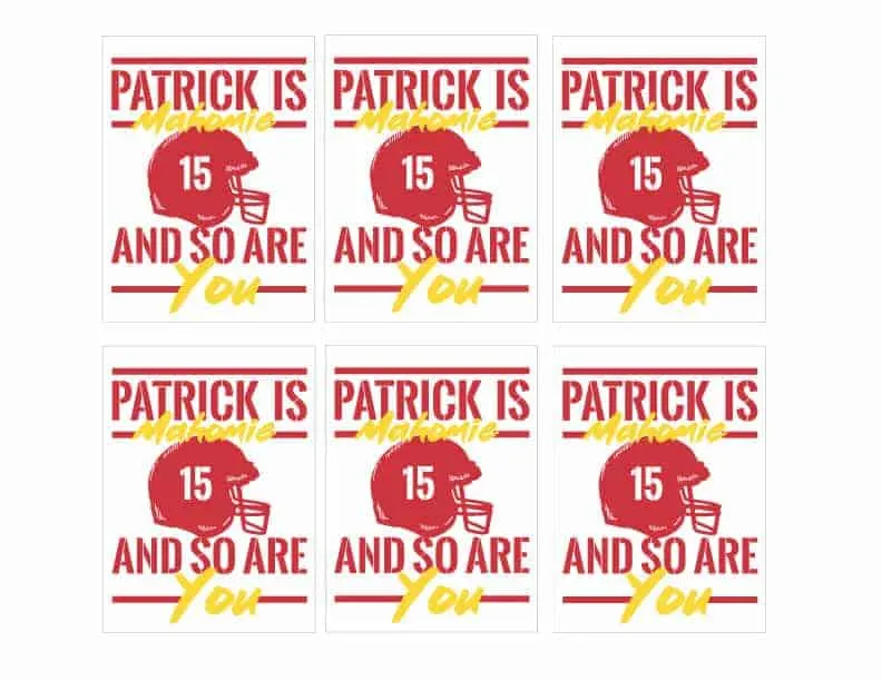patrick mahomes printable 0034