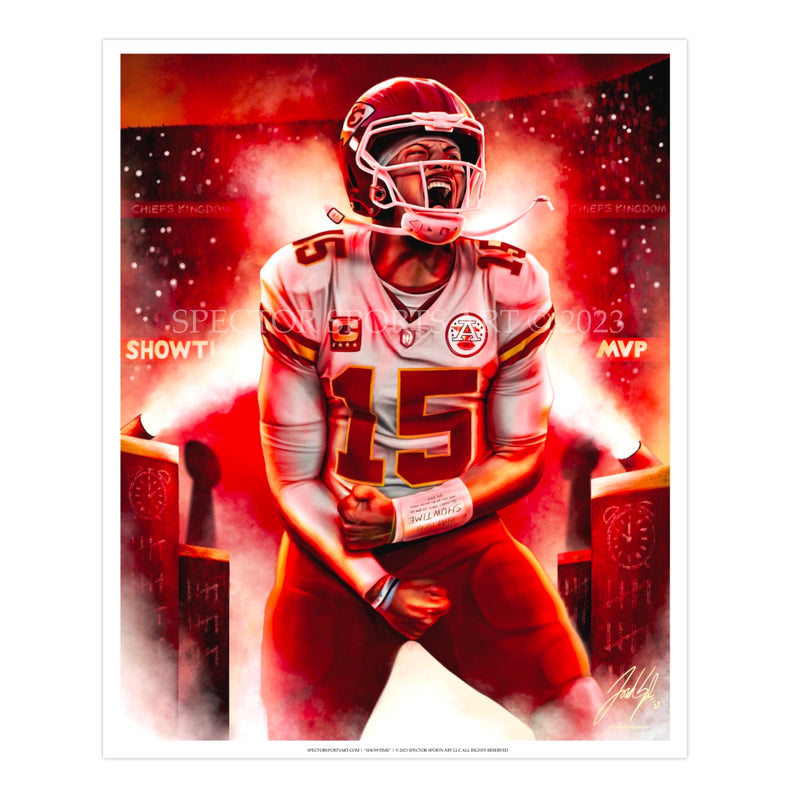 Patrick Mahomes stats printout