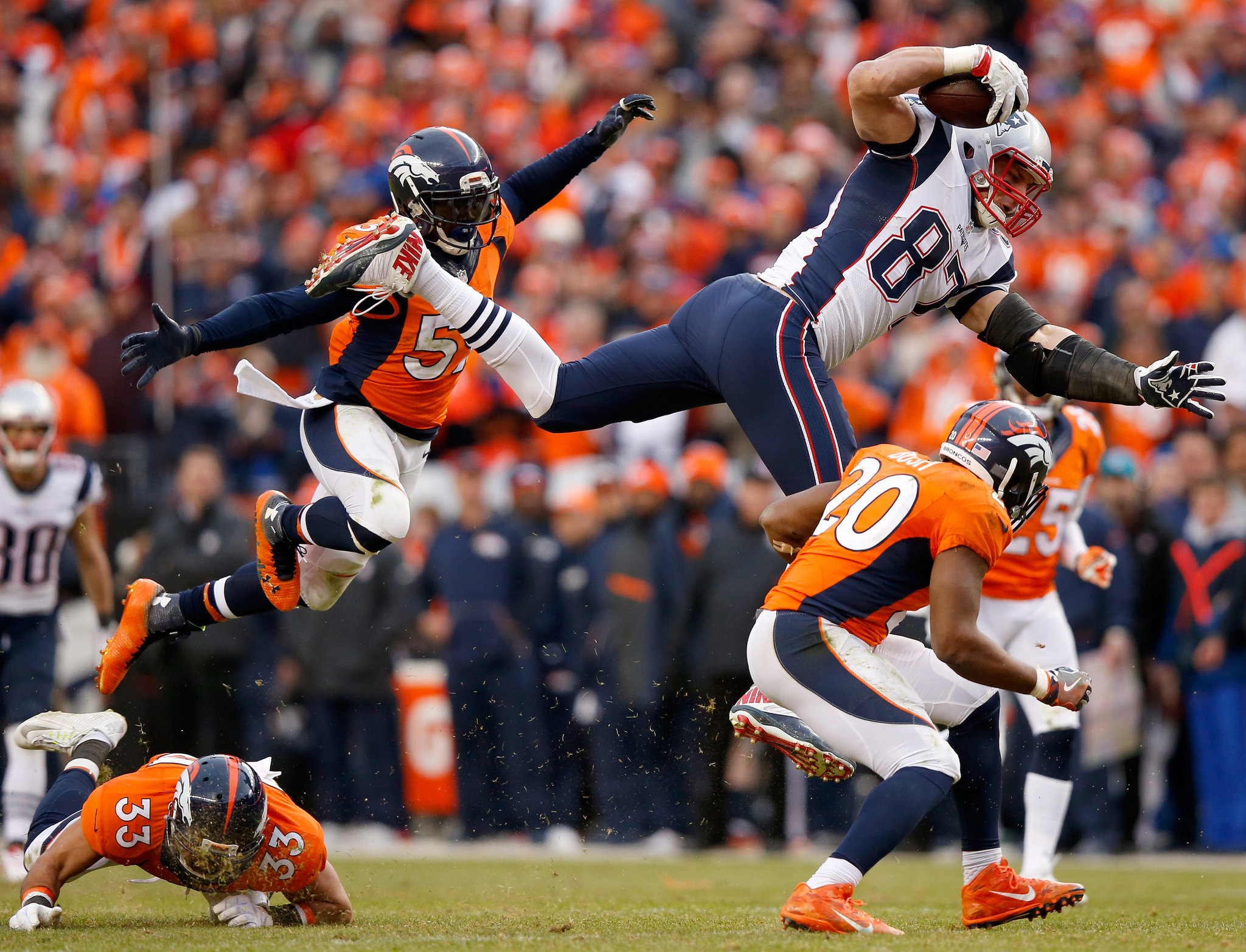 Patriots vs Broncos 2016 stats