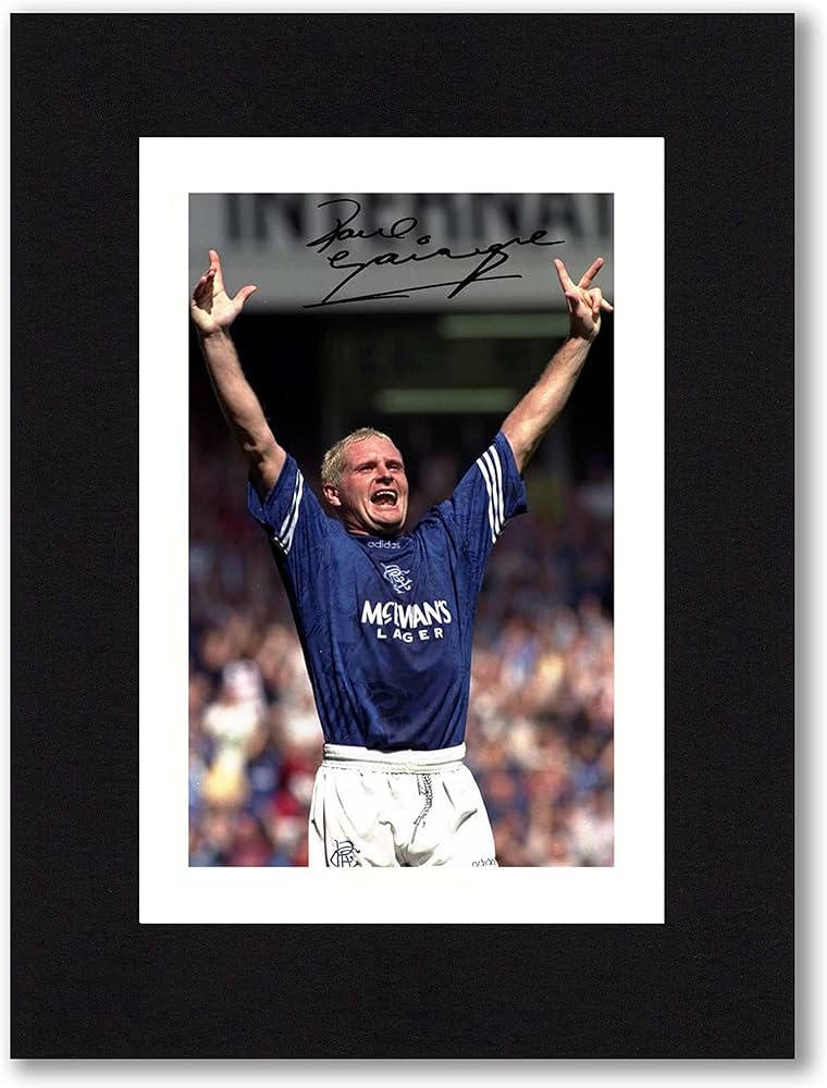 paul gascoigne autograph 0012