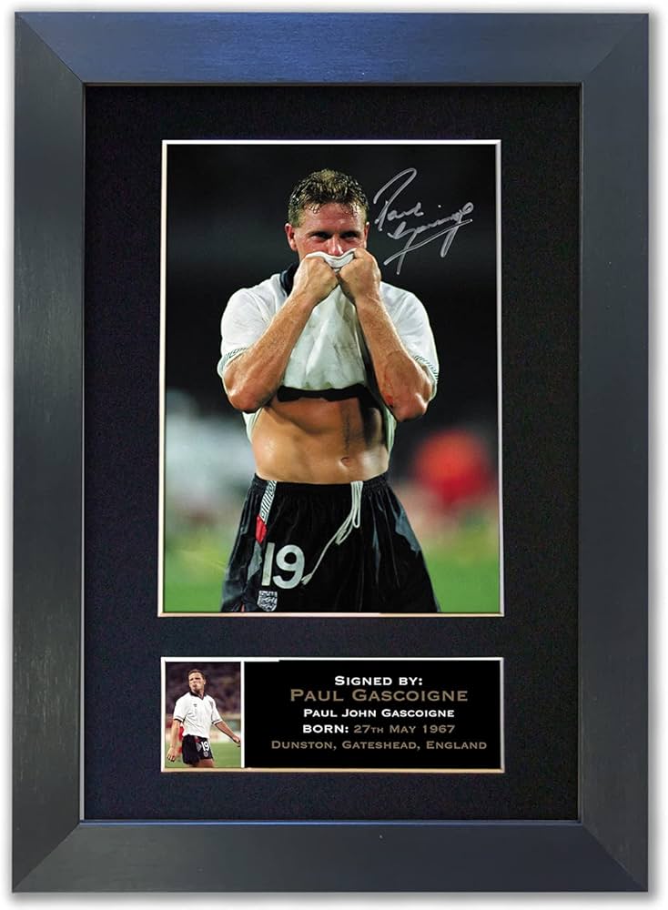 paul gascoigne autograph 0048