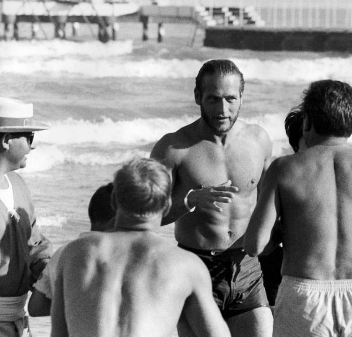Paul Newman beach photos