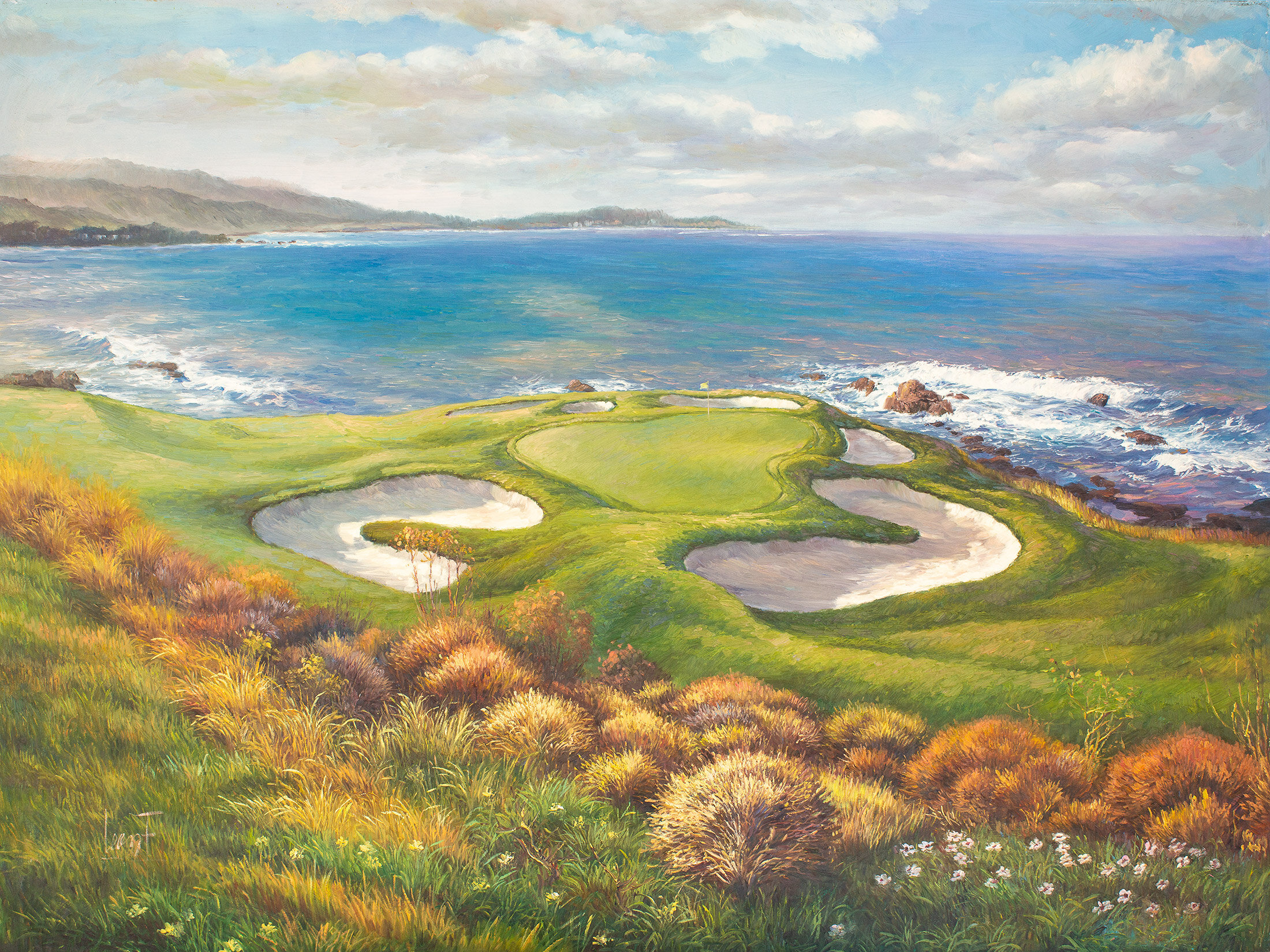 Pebble Beach canvas prints