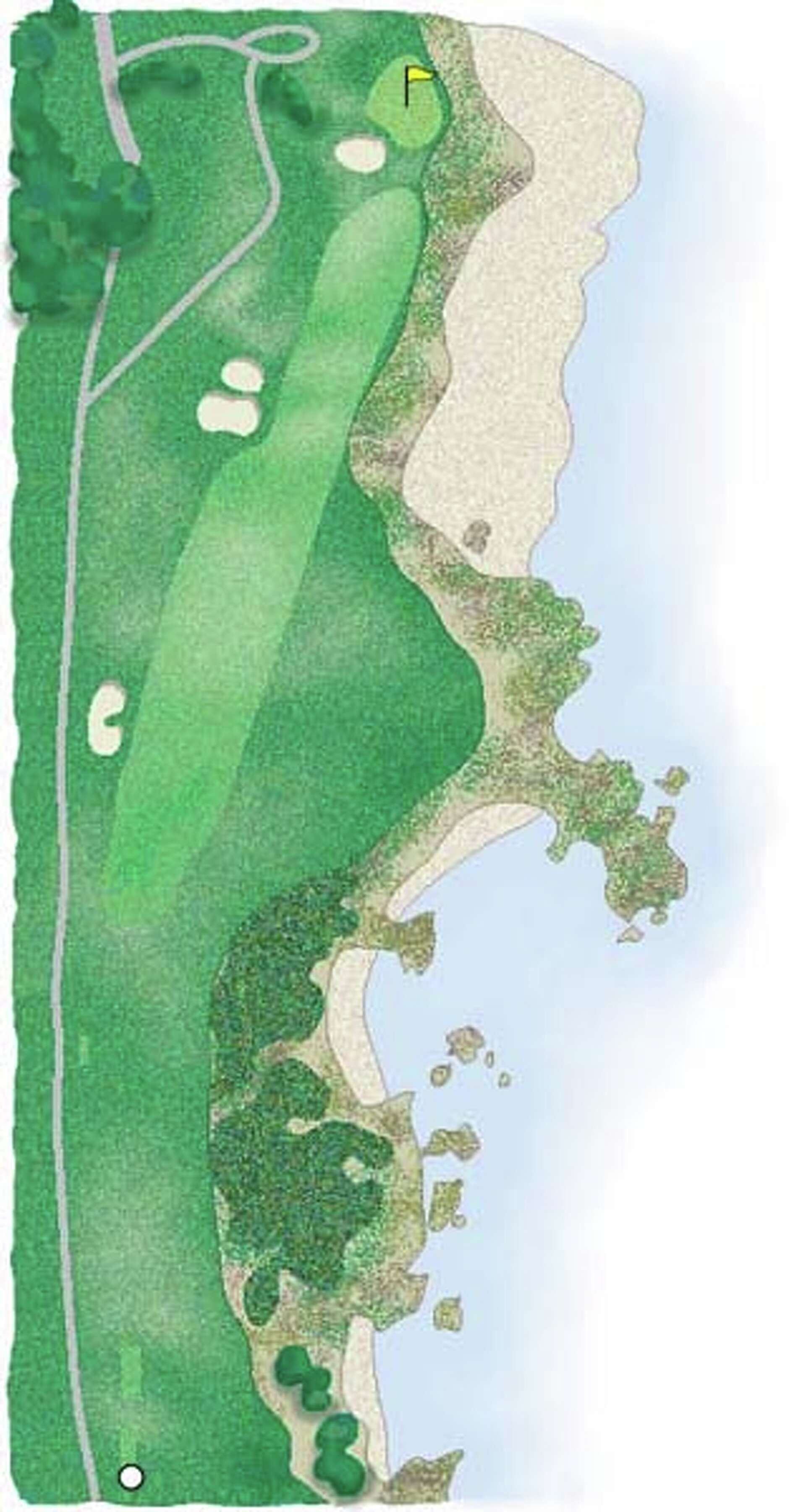 Pebble Beach golf course map