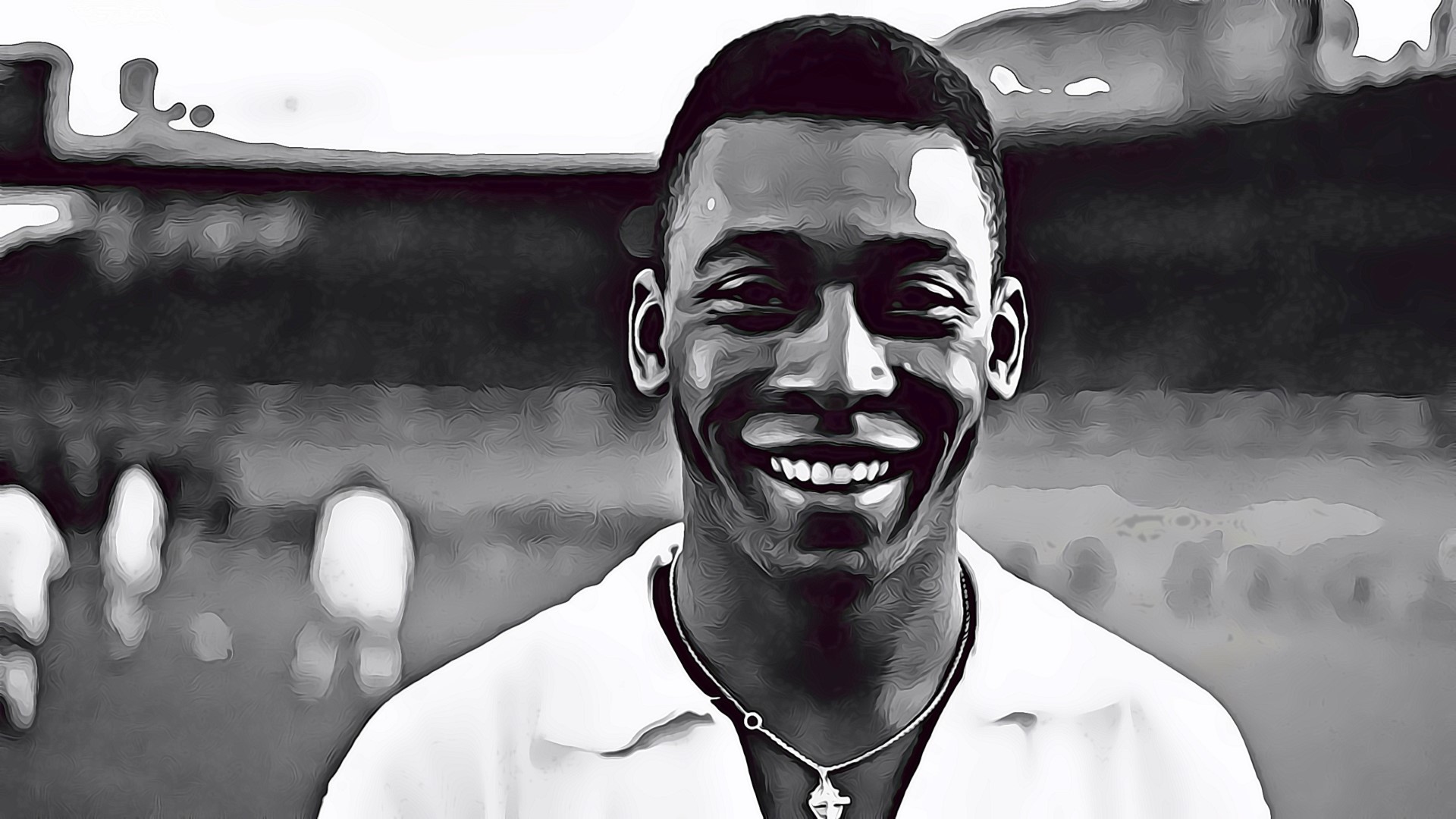 pele black and white photo 0069