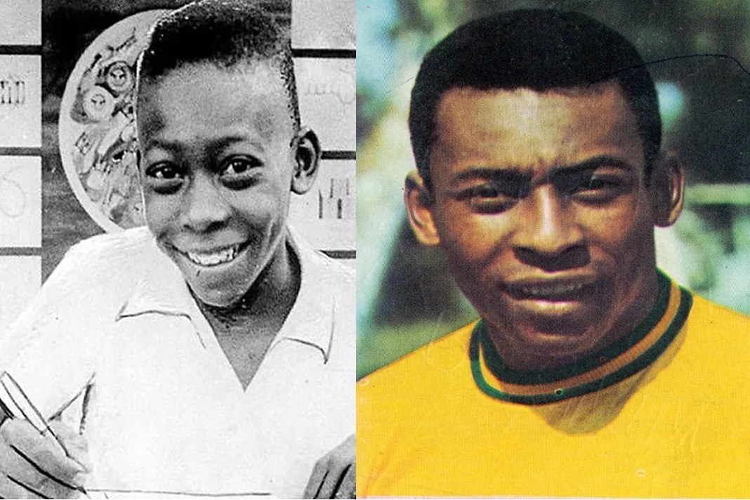 Pele childhood images