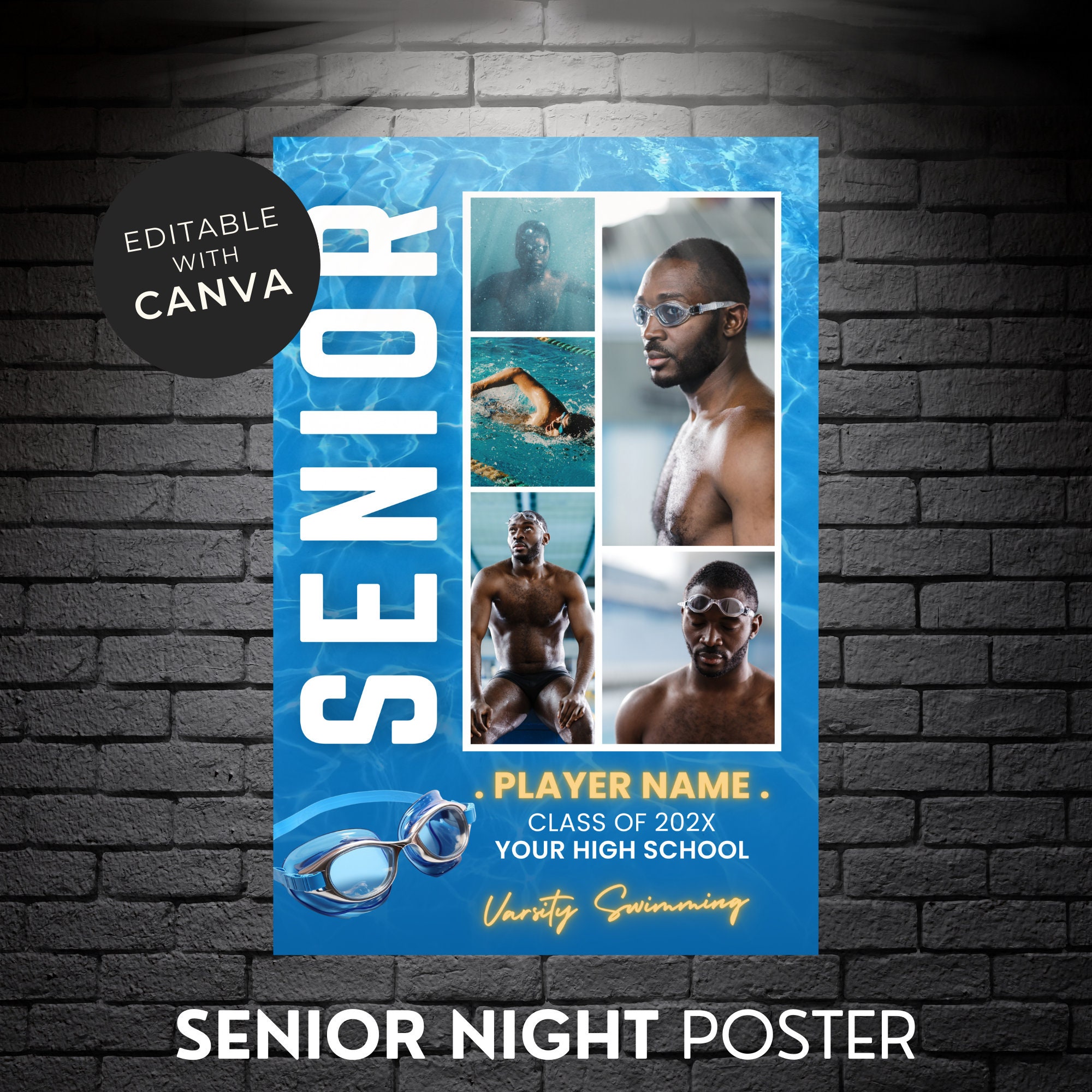 personalized swim team banners