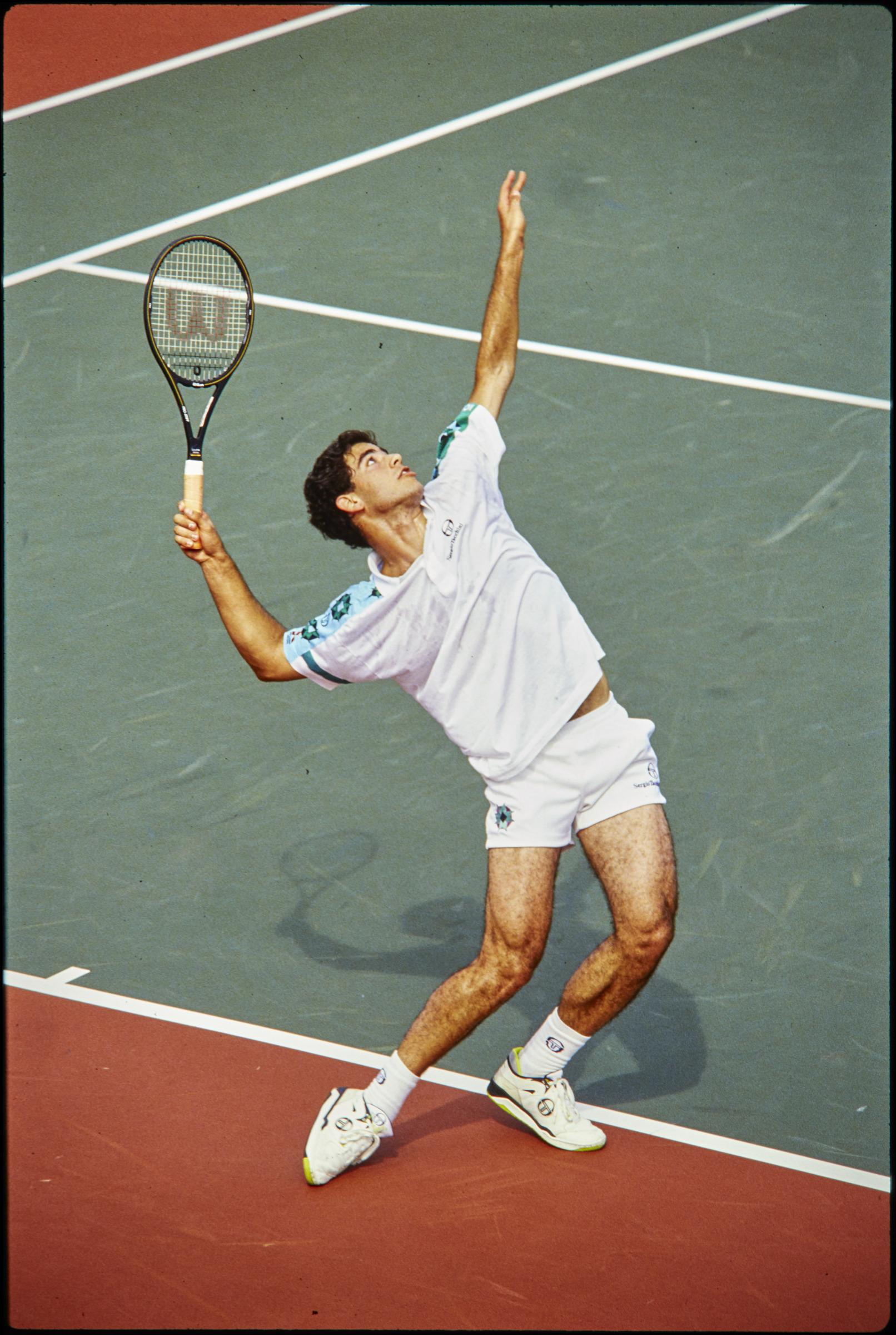 Pete Sampras serve questions.