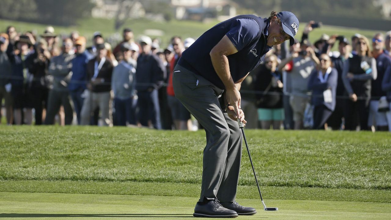 Phil Mickelson putting style