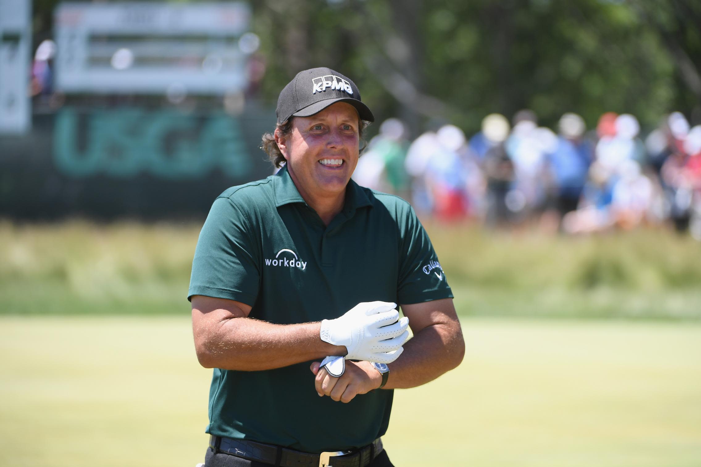 phil mickelson score today at the open 0023