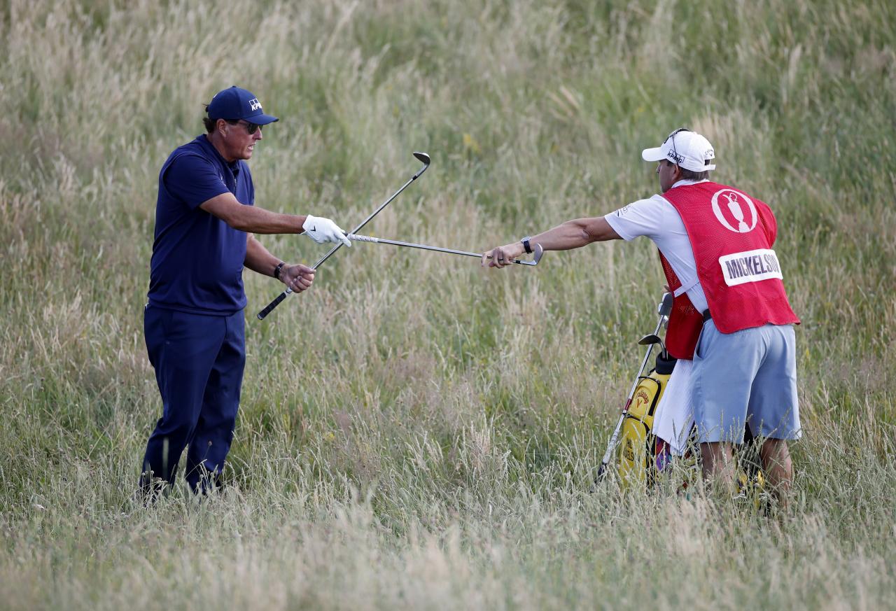 phil mickelson score today at the open 0048