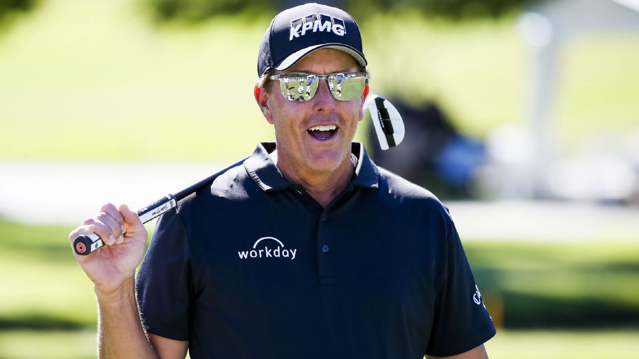 Phil Mickelson timeline.