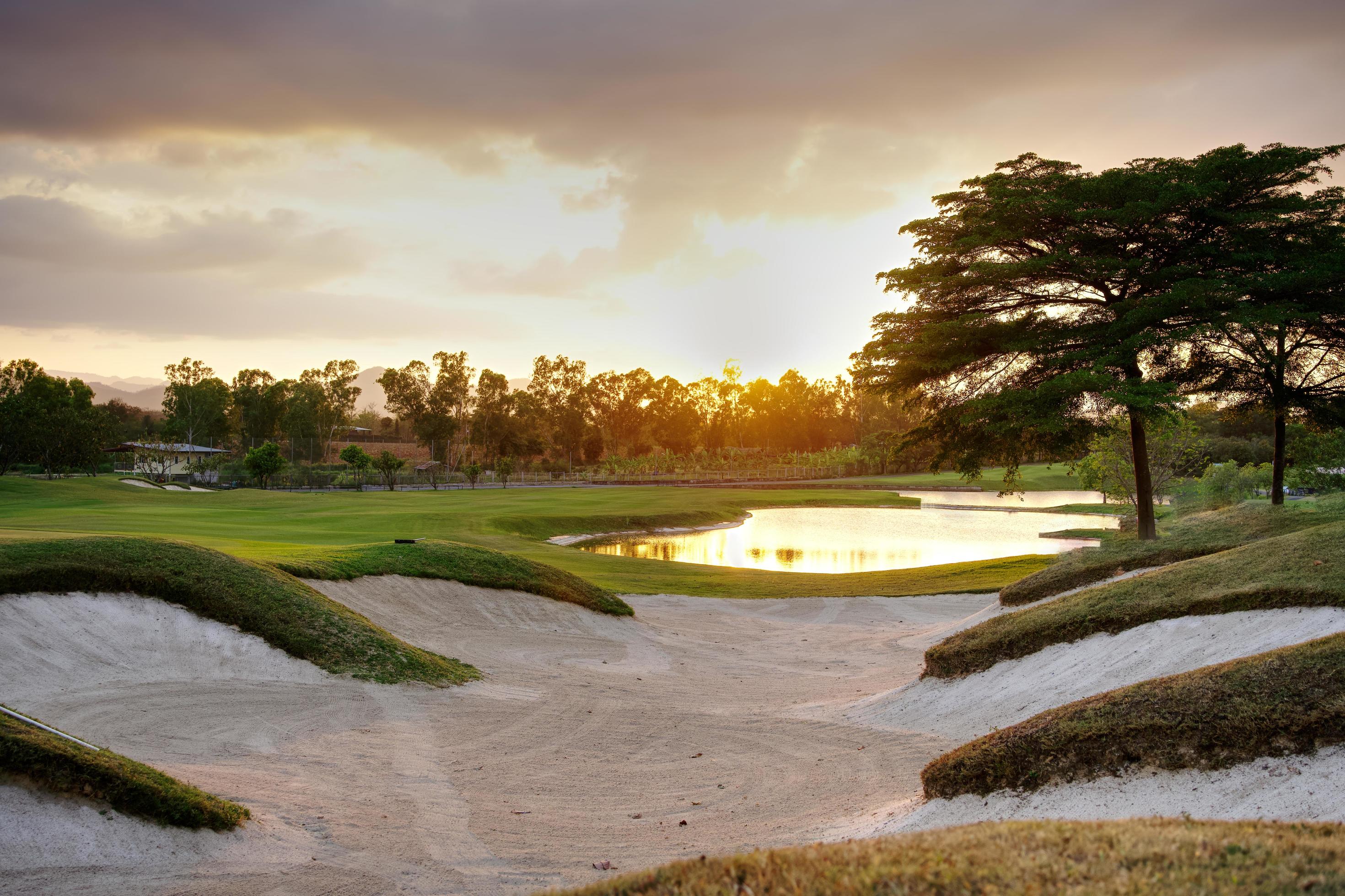 picturesque golf views.