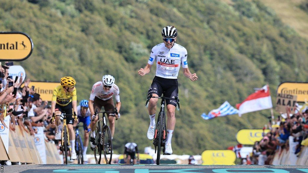 Pogacar cycling records.